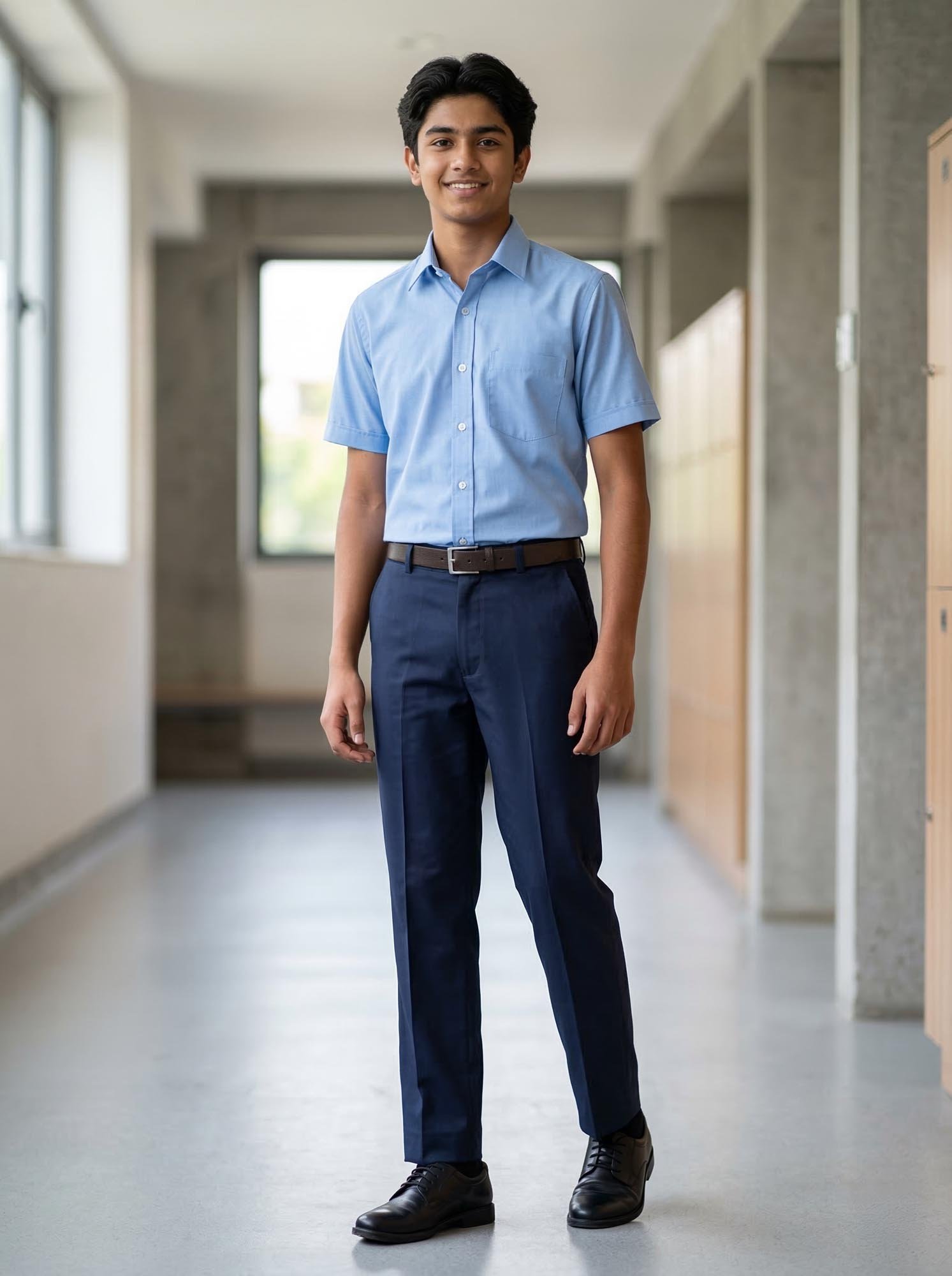 Sky Blue School Uniform Shirt